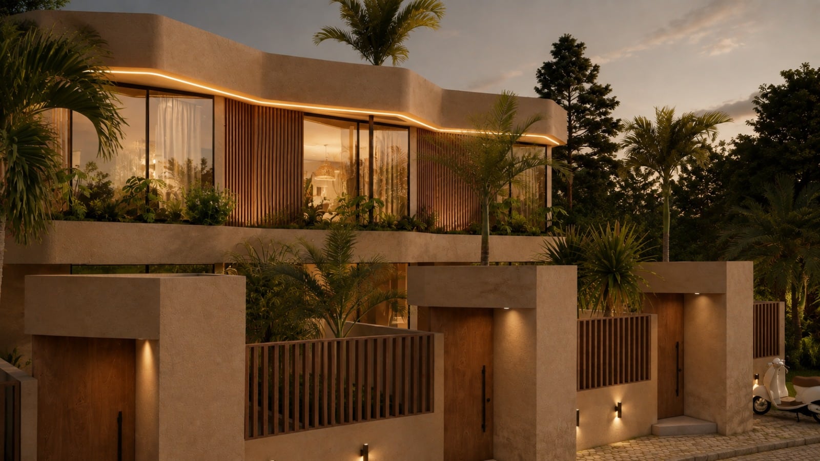 02 FACADE PALM VILLAS ALPHA VILLAS BALI